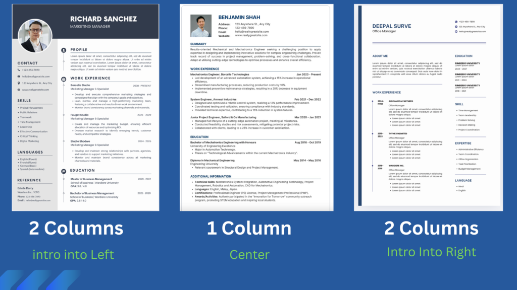 cv formats